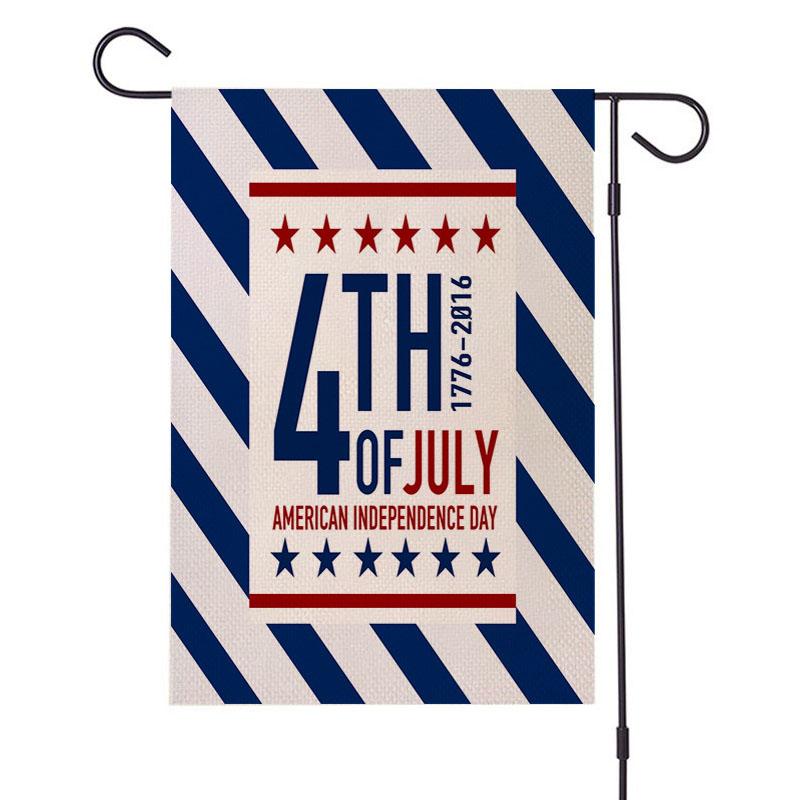 

Патриотический флаг One Nation Under Welcome Garden Flag Inch Двусторонний баннер для украшения улицы в честь Дня независимости и Дня памяти F-30x45cm