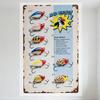 Vintage Fishing Lures MAD MINNOW Tin Sign Metal Poster for Fishing Enthusiasts Retro Fishing Ad Decor 8x12 Inch Wall Art for B