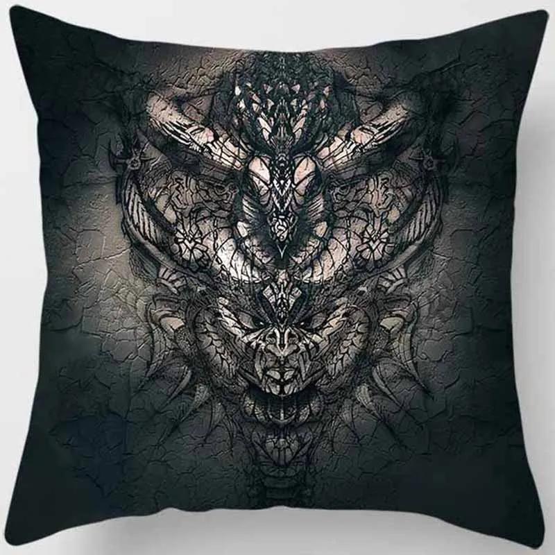 Mysterious Vintage Religious Yoga Symbol Pillowcases Home Decor Housse De Coussin Cojines Decorativos Para Sofá Poduszka