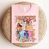 Princess Belle Comfort Colors Womens Tshirt Four Seasons Unisexs and Womens Pure Cotton Casual Fashion Retro Clothing