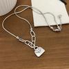 PANJBJ 925 Sterling Silver Irregular ShellNecklace for Women Minimalism Fashion Design Trend Sweet Jewelry Gift Dropshipping