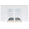 Ludmiła - Ready-Made Jacquard Curtain With A Cut At The Bottom - 600X160 Cm - White