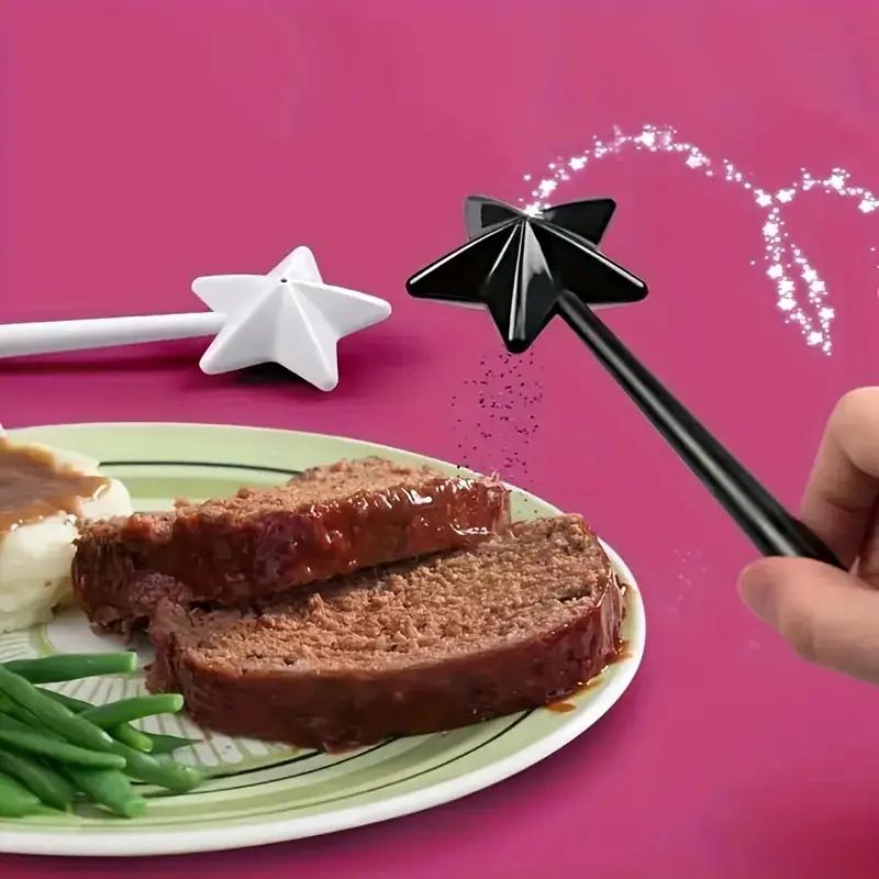 1PCS Creative Kitchen Black Pepper Seasoning Gadget Seasoning Bottle Star Pepper Seasoning Magic Wand