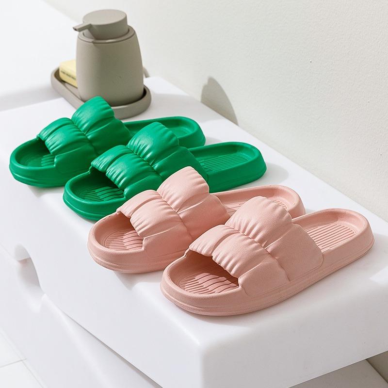 Hausschuhe Damen Sommer Zuhause Rutschfest Badezimmer Bad Paar Dicke Sohle Zuhause Herren Sandalen Innen- und Außenbereich
