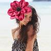 Elegant Detachable Fabric Flower Hair Accessory For Bridal Functions Prom Gatherings Simple Design Firm Secure Headpiece