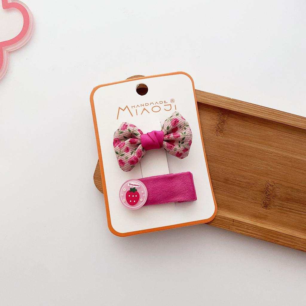 Rose Red Kawaii Bowknot Hairpins Children Baby Girls Kids Hair Clips Bow Pin Barrettes Accessories Hairgrips Headdress Headwear