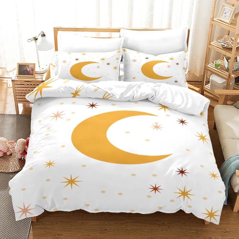 Comforter Mandala Sun And Moon Decor Set King Queen Sizeboho Exotic Style Polyester Bedding Set For Adults