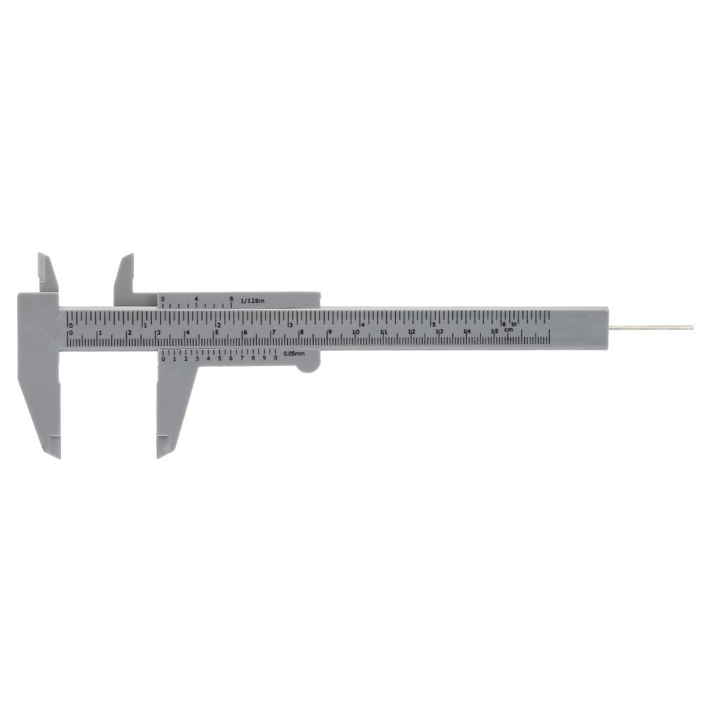 Calibro a corsoio in plastica ad alta precisione 150 mm strumento di misurazione 0,5 mm(Grigio)