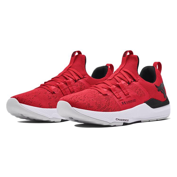 Under Armour Project Rock BSR Training Shoes Red White Men 3023006-600