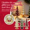 Gold-Painted Christmas Tree Ornaments, Snow Scene Tree Home Decoration Crafts Desktop Christmas Atmosphere Gift Christmas Decoration Desktop Ornaments