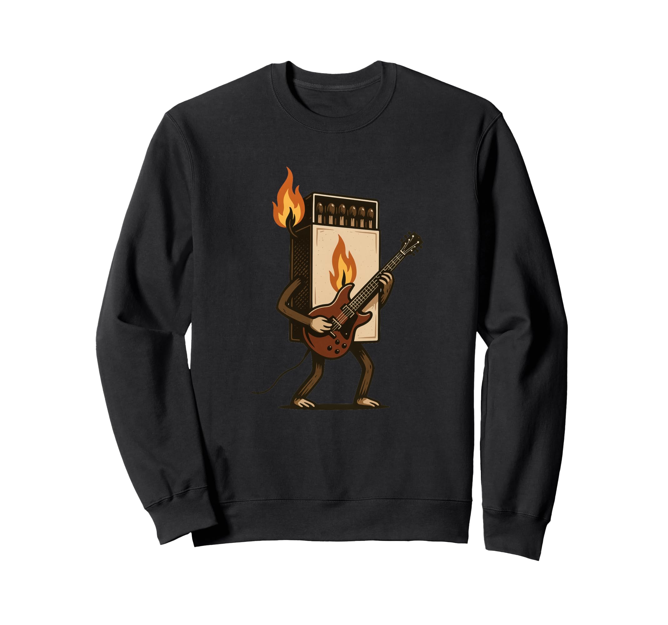 

Awesome Matchbox and cool electric guitar costume. Sweatshirt