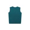 BALBI Cable V-Neck Wool Knit Vest
