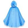 jbluelover Princess Solid Color with Ribbon Available in 3 Easy to Put On and Take Perfect for Stage Light Blue Kids' Cape, Decoration, Hooded,