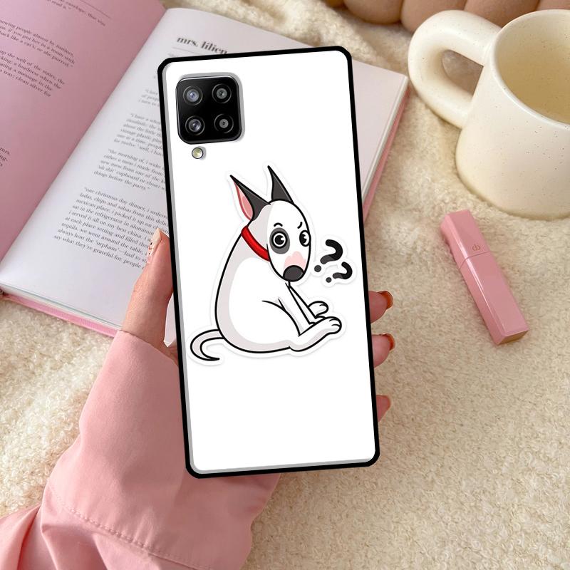 Bull Terrier Dog Puppies Funny Phone Case For Samsung Galaxy A54 A34 A14 A13 A53 A33 A73 A51 A71 A12 A22 A32 A52 A72 A52S