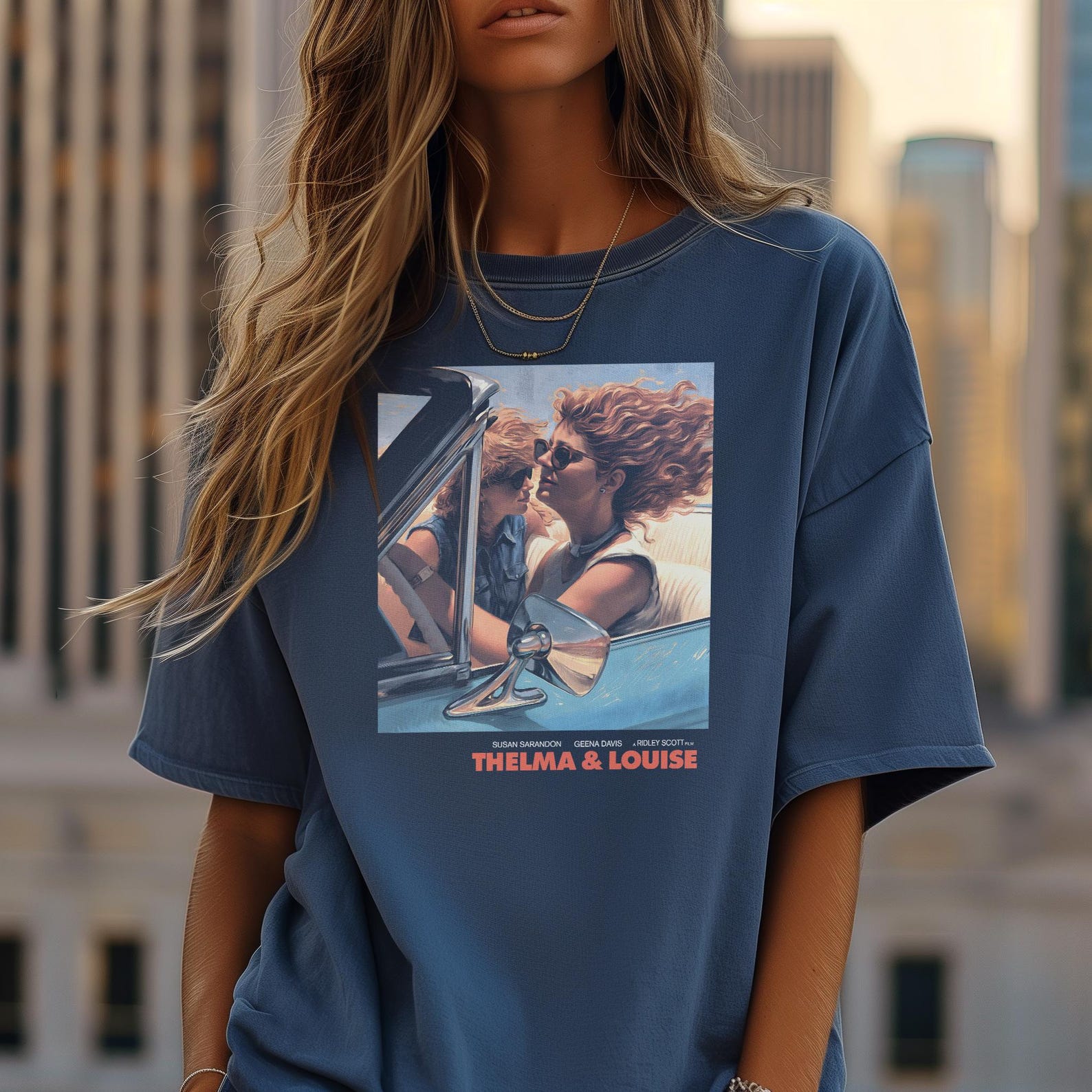 Thelma and Louise T-Shirt | Iconic Road Trip Movie Apparel | Susan Sarandon & Geena Davis Tribute M