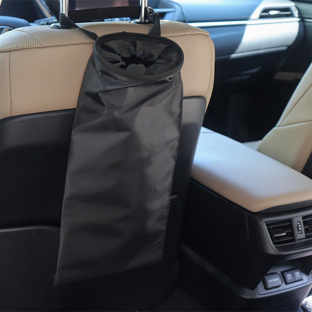 Spacious Car Seatback Trash Organizers Storage Container Tear Resistant Multiple Compartment For Snack Wrappers Bottles