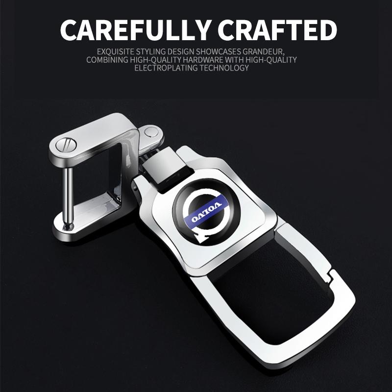 3D Metal Car Logo Key Chain Keyring Auto Interiors Accessorie For Volvo Rdesign V60 V40 XC90 S60 C30 XC60 V50 V70 S90 T6