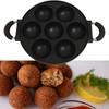 7-Hole Cast Iron Omelette Pan Non-Stick Cooking Pot Breakfast Egg Cooking Pie Cake Mold Kitchen Cookware Omelette Pans Nonstick Flip