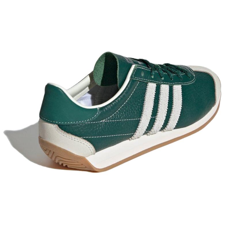Adidas Originals Country Og Comfortable Retro Slip Resistant Durable Low Top Skate Shoes Women sneaker Green White IE3939