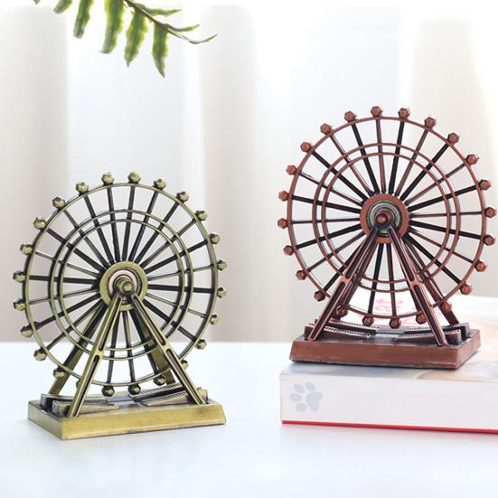 Retro The London Eye Creative Metal Ferris Wheel Ornament Home Desk Decor Gift