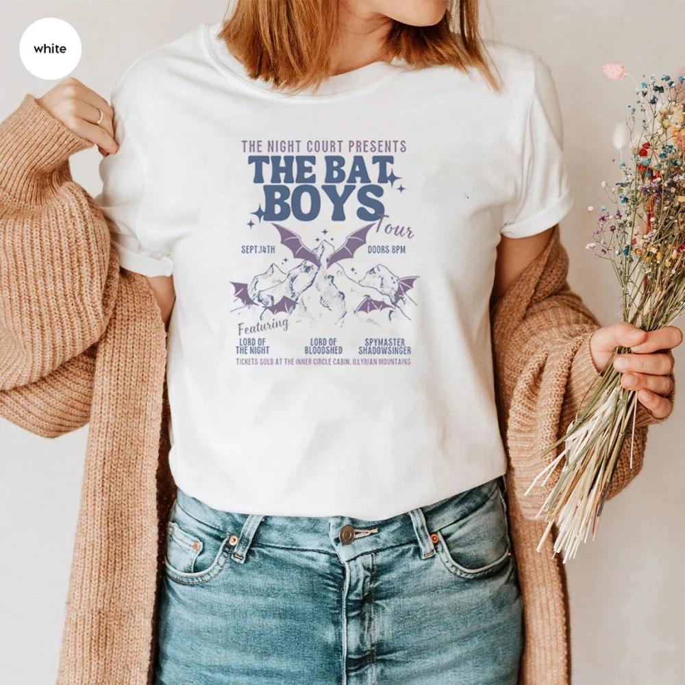 Retro ACOTAR Shirt Bat Boys Shirt Rhysand Azriel Acotar Cassian Acotar Velaris Tshirt Valkyrie Shirt Acotar Gifts SJM Merch S