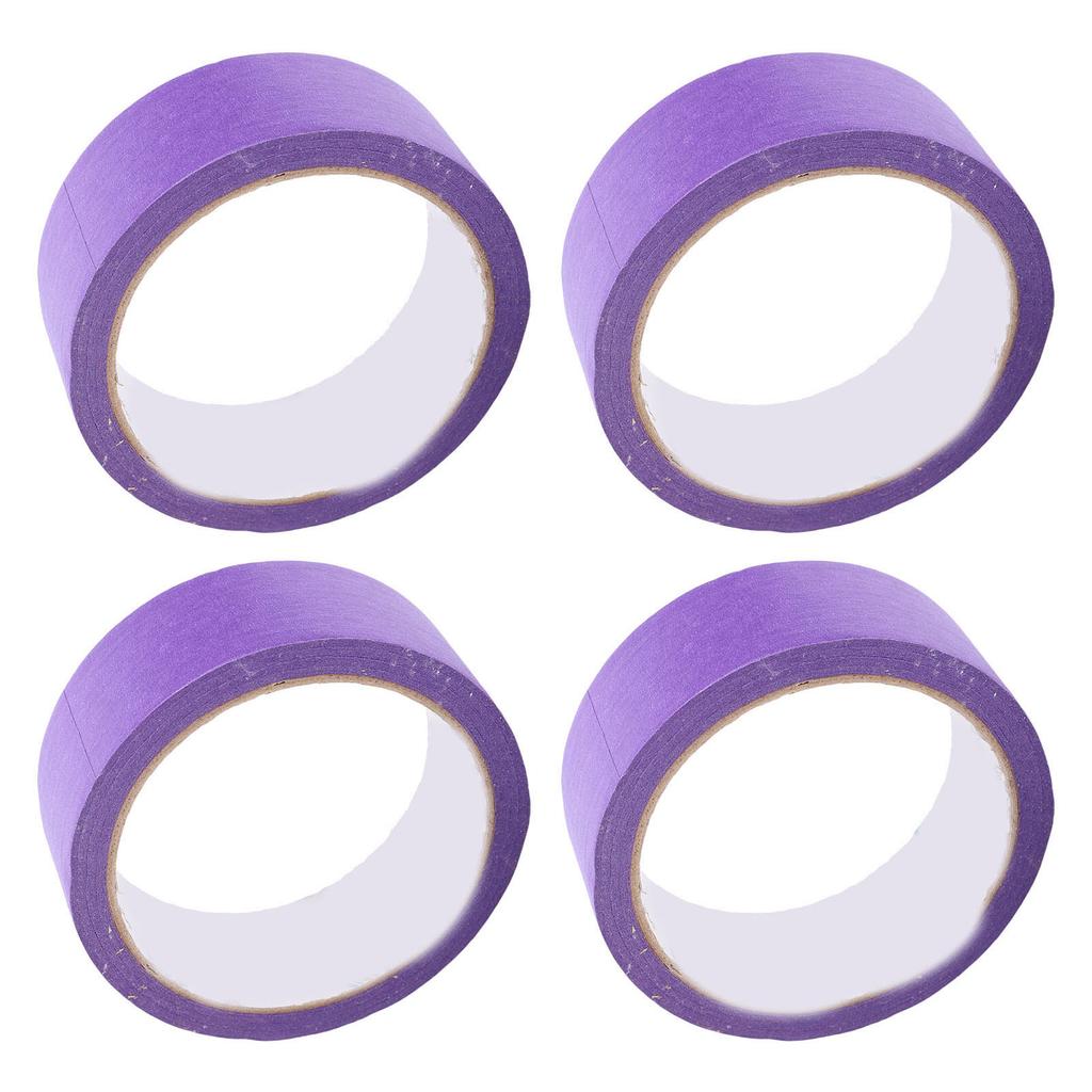 4PCS Painter Masking Tapes Crepe Paper Adhesive Tape for Automotive Painting and Refinishing No Residuals 35mm 20M