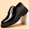 Men's Casual Professional Invisible Insole Height-increasing Leather Shoes Large Size 38-46 Fashion British Style Leather Shoes
