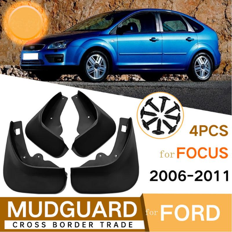 Guardabarros de Coche Guardabarros Trasero Salpicaderas Aleta Guardabarros Para FordFocus 2 MK2 MK2.5 Berlina Sedán 2005-2011