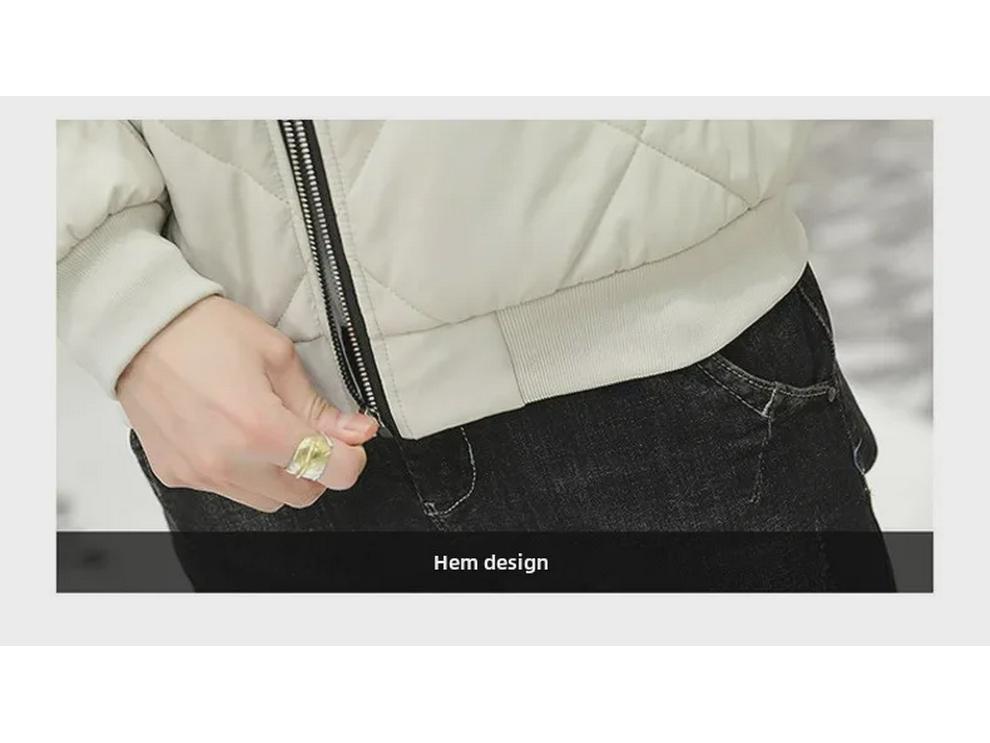 Herren 2024 Herbst/Winter Stehkragen Dick Warmer Baumwollmantel