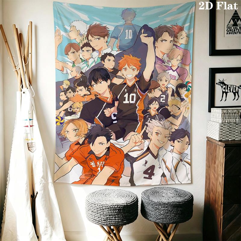 Volleyball anime Pattern Home Decor Tapestry, Wall Hanging, Decorative RV Wall Cloth.MGT0918447