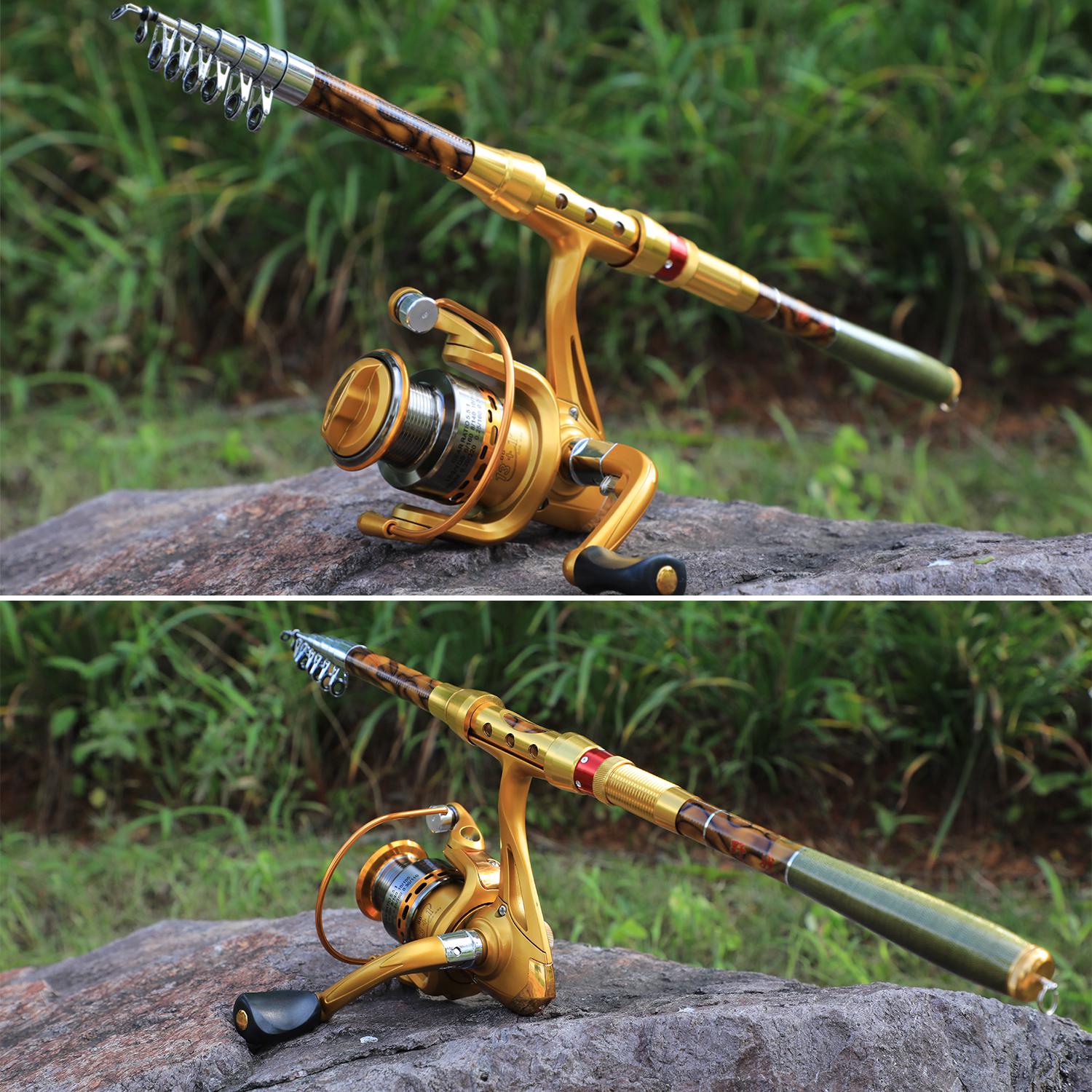 

Комбинированные удочки и катушки Удочка длиной 1,8–2,7 м с рыболовной катушкой 13+1BB для инструментов для ловли карпа 1.8m&2000