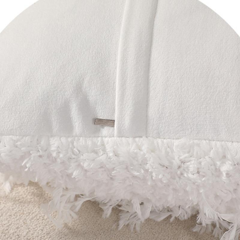 Soft Plush Pillowcase Living Room Bedroom Decoration Multiple Color Addition Sturdy