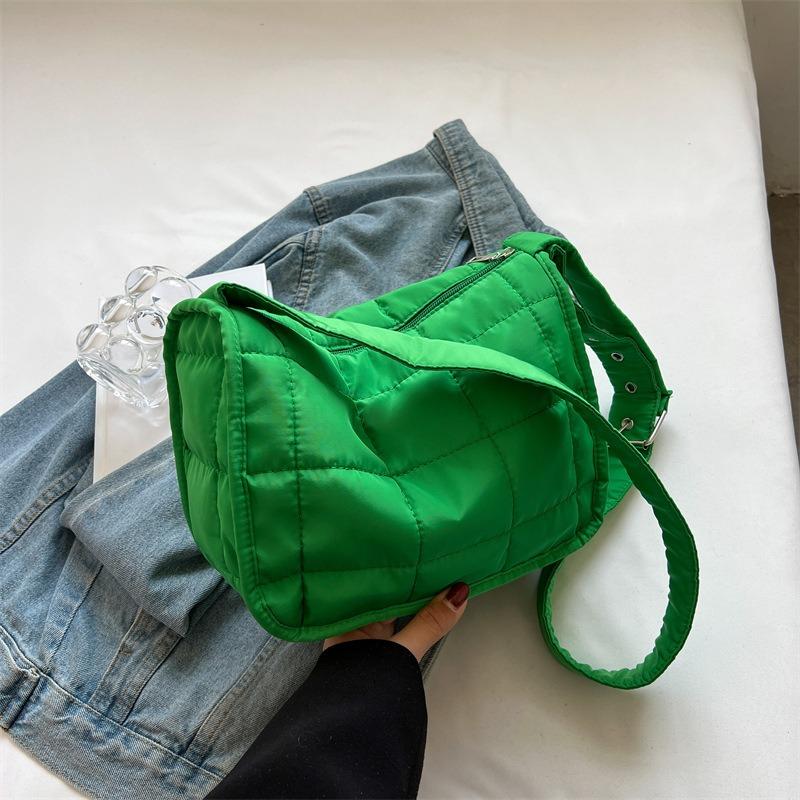 Women's Bag Minimalist Bag Plaid Tote Bag Crossbody Bag Solid Color Casual Bag