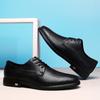 New Genuine Leather Men Dress Shoes Lace Up Italian Mens Casual Shoes Luxury Brand Oxfords Shoes High Quality Man Business Shoes