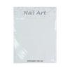 French Hollow Transparent Nail Art Stickers - Stars & Chrome Hearts Gradient Design