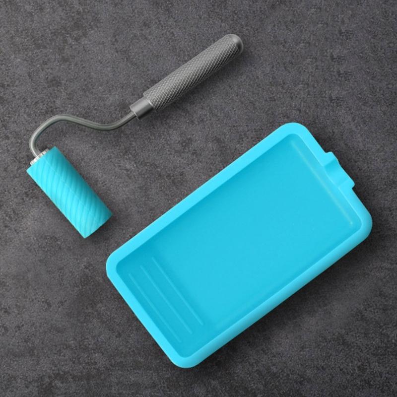 Professional Adhesive Spreading Roller With Reusable Tray Nonstick Surfaces Easy To Clean Brush For Model Building Tasks