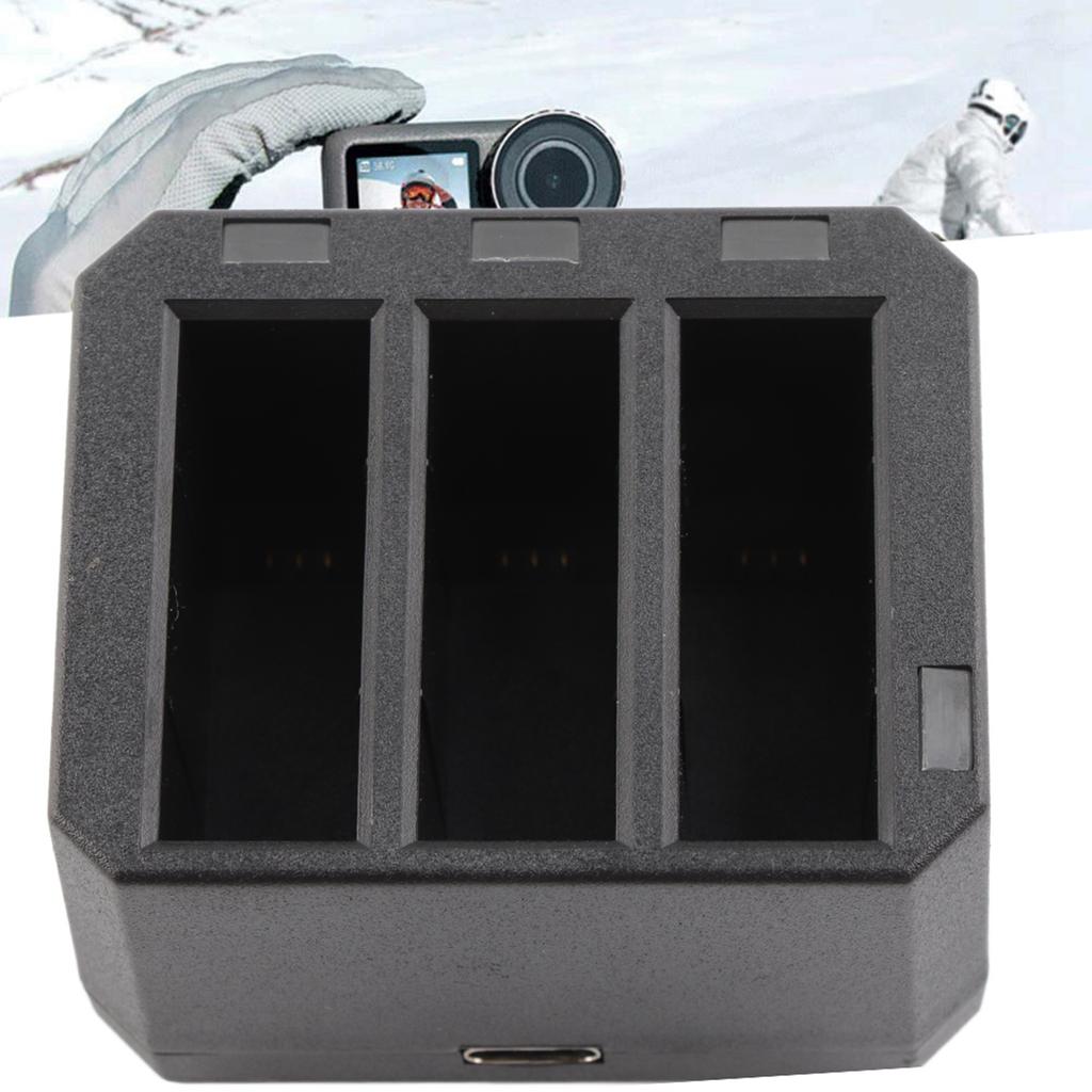 3 Slot Battery Holder Carry Fast Charging MultiFunction Charger Case Fit for OSMO ACTION