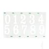 5Pcs High Temperature Waterproof Invisible Digital Sticker  for Vehicles/Car/SUV