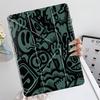 Cool Umělecký Graffiti Skládací Držák Kryt Pouzdro na Tablet Pro iPad Air 4 5 M3 M2 1 2 M4 11palcový Pro 2025 Mini 6 7 Pro 11. 10. 9. 8.