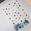 SKY Ins Style Vietnamese Star Nail Stickers: 6D Embossed, DIY Decor for Phone and iPad