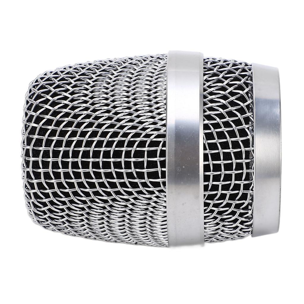 Ball Head Mesh Microphone Grille Silver Microphone Head Replacement for Baier 780 790 for Weida M3 M5 Silver