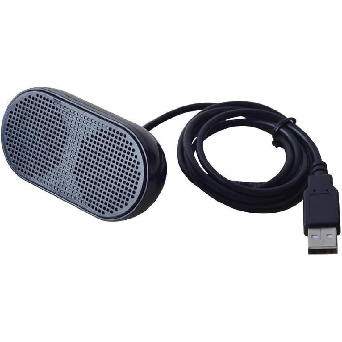 

USB Mini Speaker Computer Speaker Powered Stereo Multimedia Speaker for Notebook Laptop PC(Black) H002