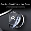 Bouton de démarrage de moteur de voiture Housse de protection Autocollant bouton-poussoir Accessoire pour Citroen C3 C4 C5 C1 C2 Berlingo Celysee Xsara Picasso