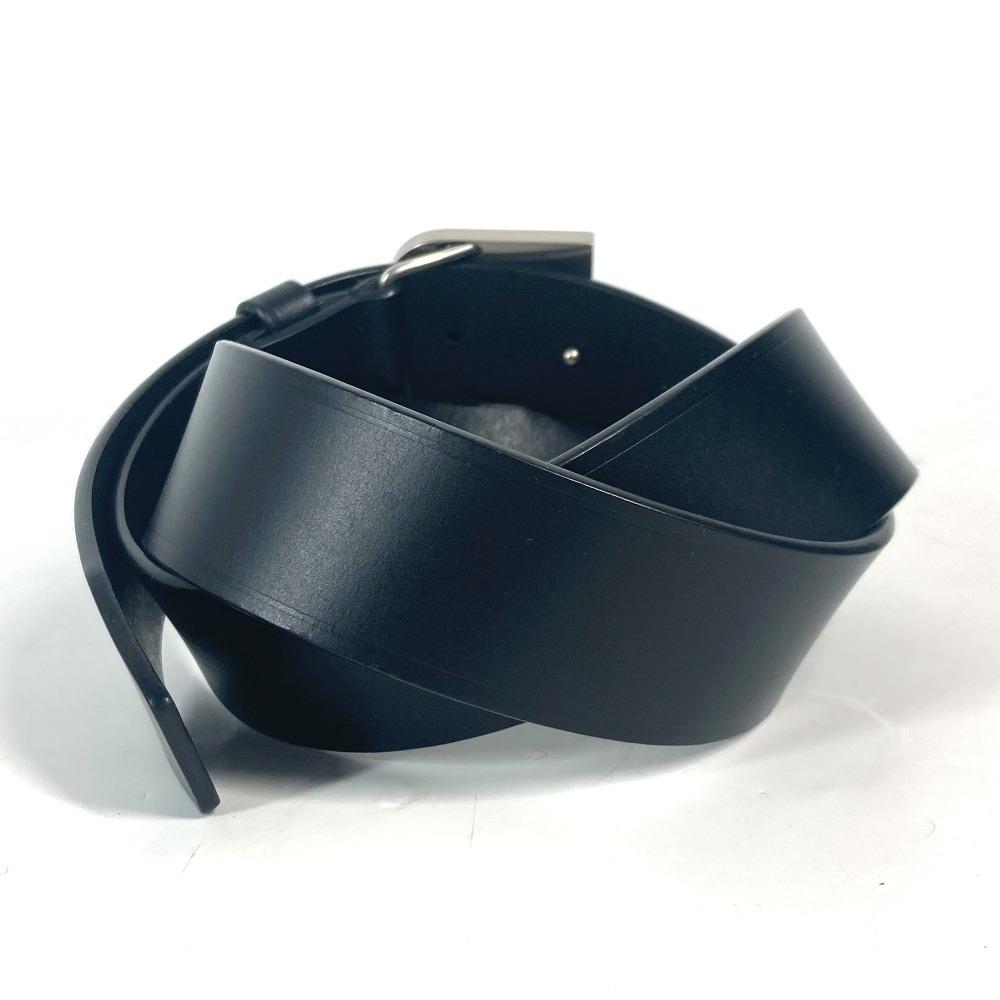 BALENCIAGA 655956 B Buckle Accessories belt Leather Black
