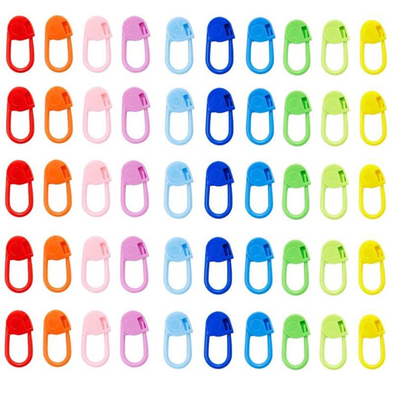 100pcs Sweater Pin Marker Buckle Rust-proof Smooth Surface Colorful Knitting Tools Diy Sewing Tools