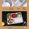 ZLIII 304 Stainless Steel Divided Lunch Tray