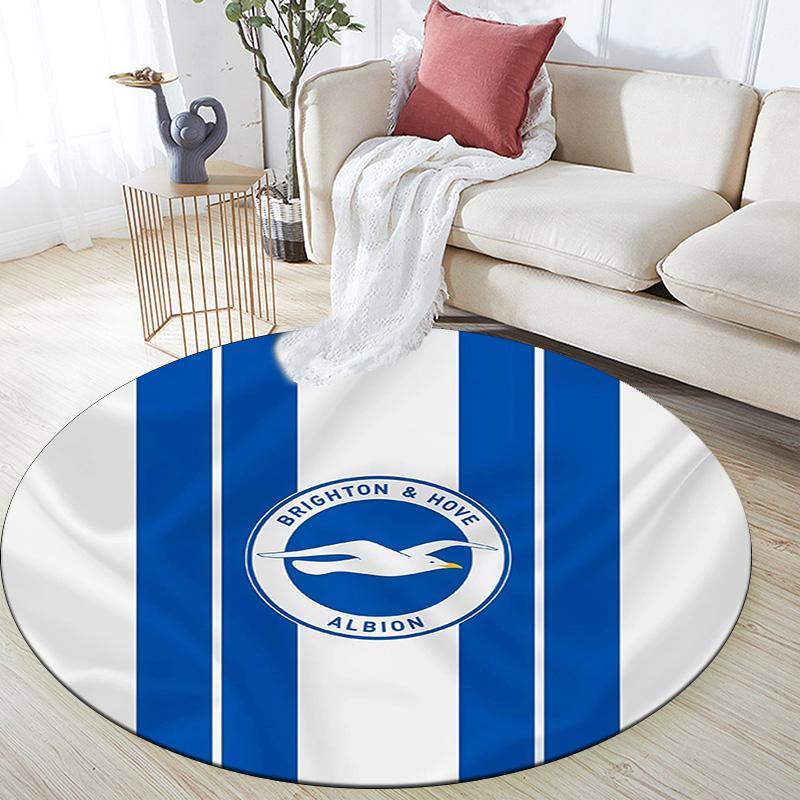 Brighton2 Round Area Rug,Carpet Rug for Living Room Bedroom Sofa Playroom Decor,Non-slip Floor Mat