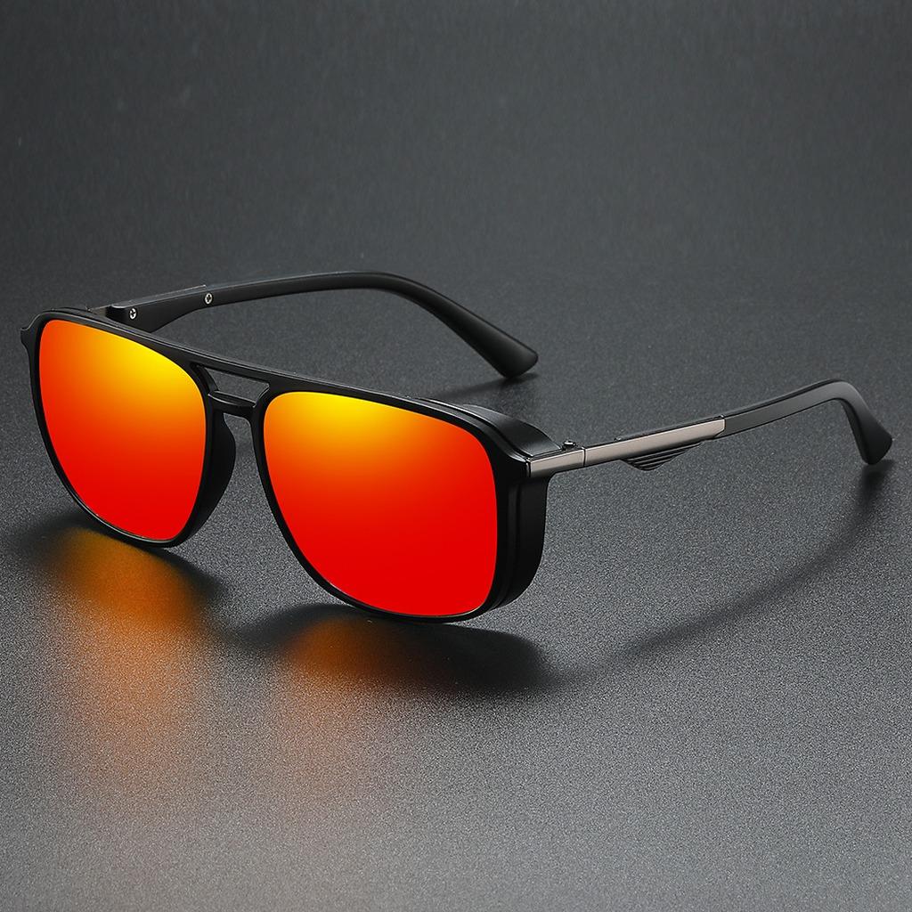 Men'S Square Polarized Sunglasses Uv400 Protection Anti-Glare Sun Shades Glasses For Driving Fishing Cycling Outdoor Activities