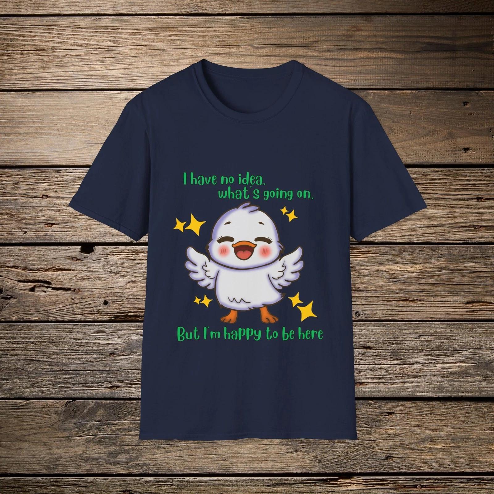 Happy Confused Goose Children s Children s T  Children s T-shirt | Cute Chibi Goose 110