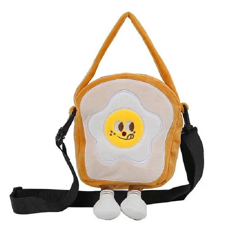 Adorable Plush Cartoon Burger Fries Soda Crossbody Bag Perfect For Girls
